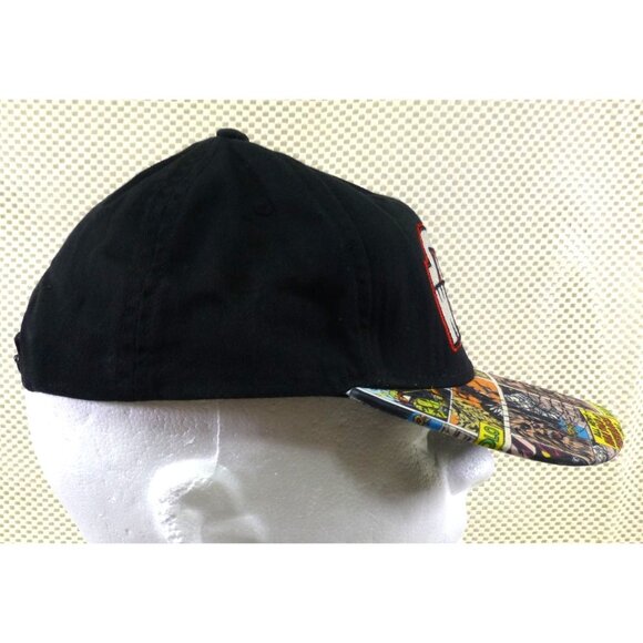 Star Wars Youth Snapback Hat Black With Comic Print Brim Adjustable Fit - Picture 3 of 7